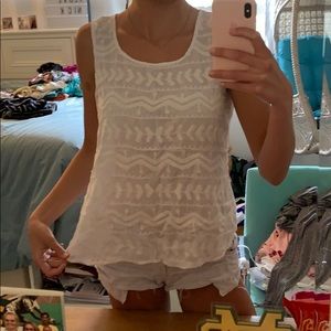 Nice white patterned tank